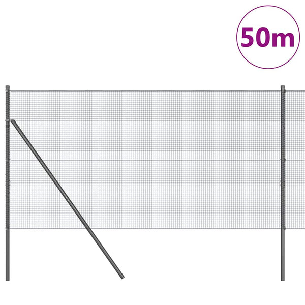 Kehitetty liitetty langoittain 50 x 1 m PVC-pinnoitettu teräs