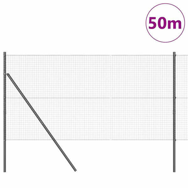 Kehitetty liitetty langoittain 50 x 1 m PVC-pinnoitettu teräs