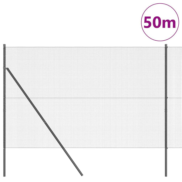 Kehitetty liitetty langoittain 50 x 1,5 m PVC-pinnoitettu teräs
