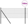 Kehitetty liitetty langoittain 100 x 0,8 m Harmaa Verkko