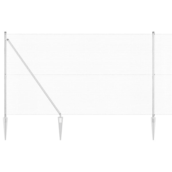 Langoitettu este piikeillä 10 x 1,6 m Galvanoitu teräs Hopea