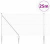 Langoitettu este piikeillä 25 x 1 m Galvanoitu teräs Hopea