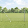 Langoitettu este piikeillä 25 x 1,5 m Galvanoitu teräs Hopea