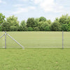 Langoitettu este piikeillä 50 x 0,4 m Galvanoitu teräs Hopea
