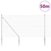 Langoitettu este piikeillä 50 x 1 m Galvanoitu teräs Hopea