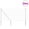Langoitettu este piikeillä 50 x 1 m Galvanoitu teräs Hopea