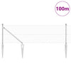 Langoitettu este piikeillä 100 x 0,6 m Galvanoitu teräs Hopea