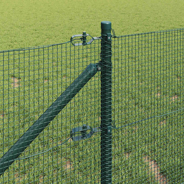 Langoitettu este piikeillä 10 x 0,8 m PVC-pinnoitettu teräs