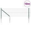 Langoitettu este piikeillä 10 x 0,8 m PVC-pinnoitettu teräs