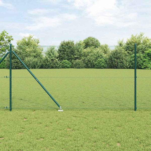 Langoitettu este piikeillä 10 x 1,2 m PVC-pinnoitettu teräs