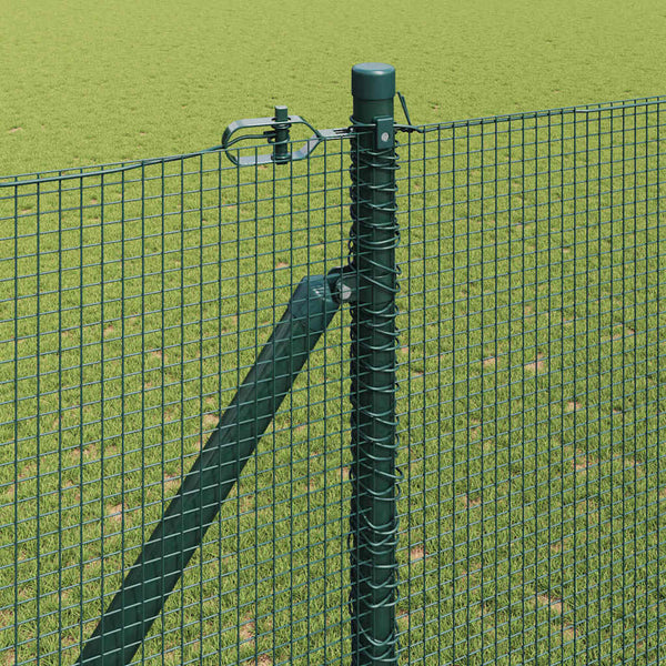 Langoitettu este piikeillä 10 x 1,5 m PVC-pinnoitettu teräs