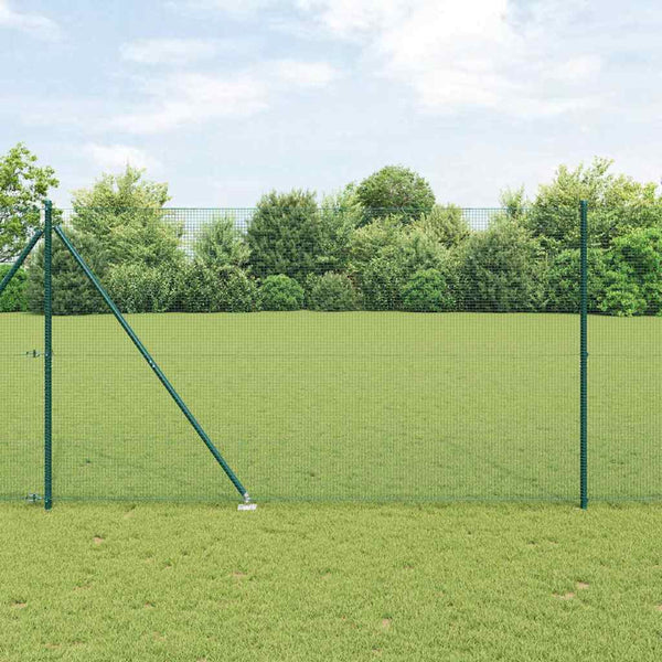 Langoitettu este piikeillä 10 x 1,6 m PVC-pinnoitettu teräs