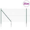 Langoitettu este piikeillä 25 x 1 m PVC-pinnoitettu teräs