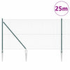 Langoitettu este piikeillä 25 x 1 m PVC-pinnoitettu teräs