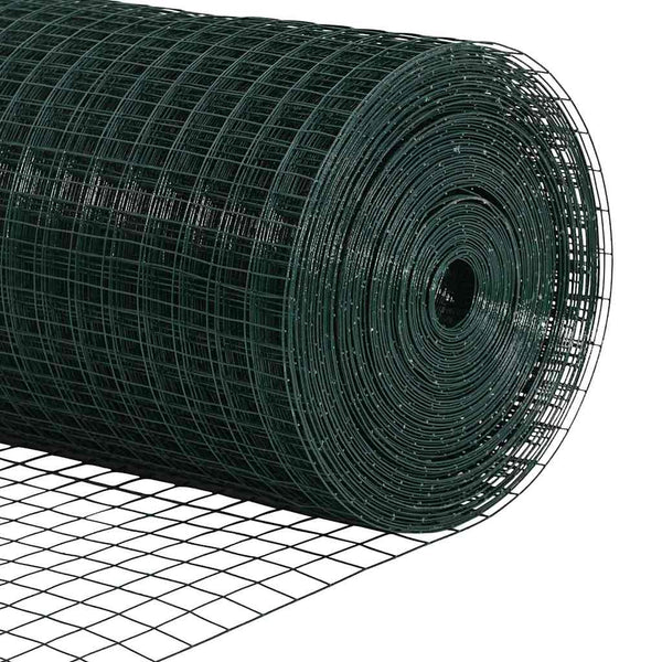Langoitettu este piikeillä 25 x 1,5 m PVC-pinnoitettu teräs