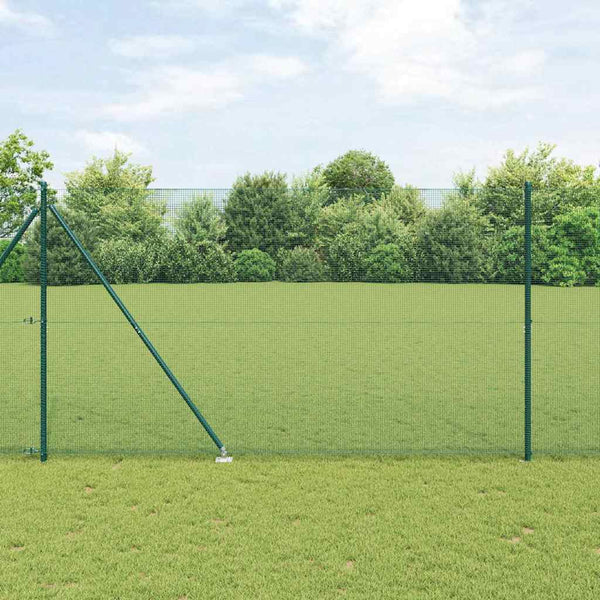 Langoitettu este piikeillä 25 x 1,5 m PVC-pinnoitettu teräs