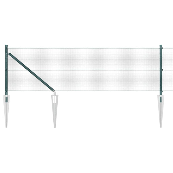Langoitettu este piikeillä 50 x 0,6 m PVC-pinnoitettu teräs