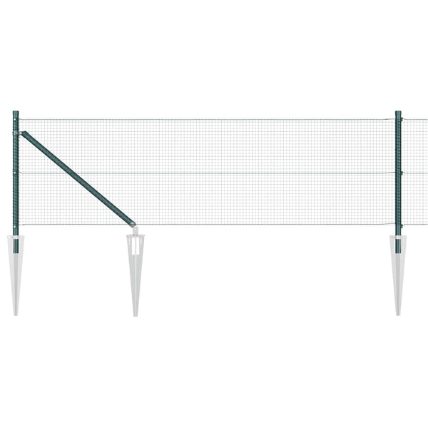 Langoitettu este piikeillä 50 x 0,6 m PVC-pinnoitettu teräs