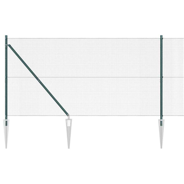 Langoitettu este piikeillä 50 x 1,2 m PVC-pinnoitettu teräs