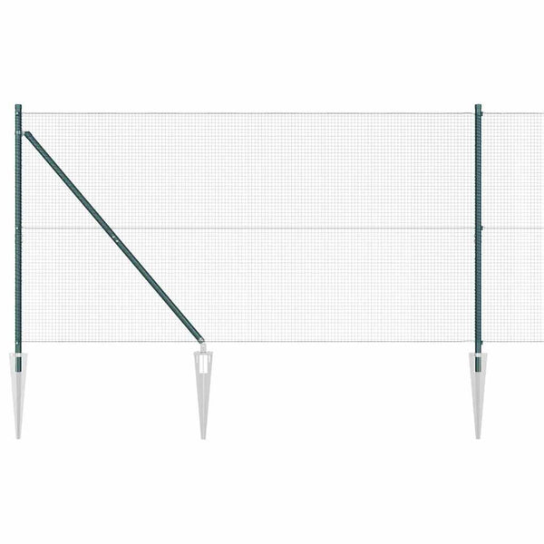 Langoitettu este piikeillä 50 x 1,4 m PVC-pinnoitettu teräs