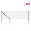 Langoitettu este piikeillä 100 x 0,4 m PVC-pinnoitettu teräs