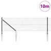 Langoitettu este piikeillä 10 x 0,5 m PVC-pinnoitettu teräs