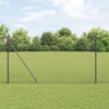 Langoitettu este piikeillä 11 x 1,5 m PVC-pinnoitettu teräs