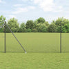 Langoitettu este piikeillä 10 x 1,6 m PVC-pinnoitettu teräs