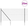 Langoitettu este piikeillä 25 x 1,2 m PVC-pinnoitettu teräs