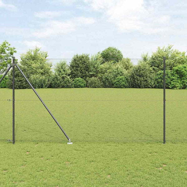 Langoitettu este piikeillä 25 x 1,5 m PVC-pinnoitettu teräs