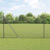 Langoitettu este piikeillä 25 x 1,6 m PVC-pinnoitettu teräs