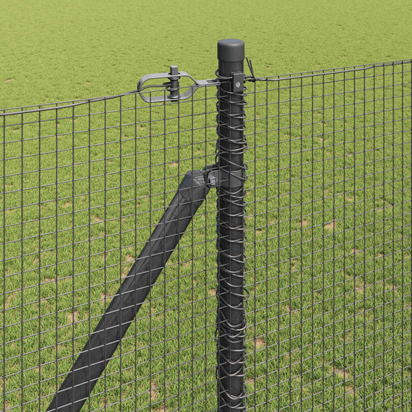 Langoitettu este piikeillä 50 x 1,5 m PVC-pinnoitettu teräs