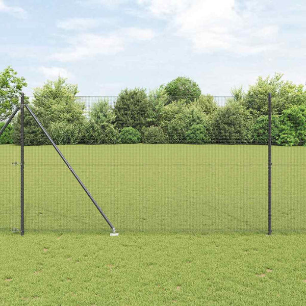 Langoitettu este piikeillä 50 x 1,5 m PVC-pinnoitettu teräs