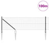 Langoitettu este piikeillä 100 x 0,6 m PVC-pinnoitettu teräs