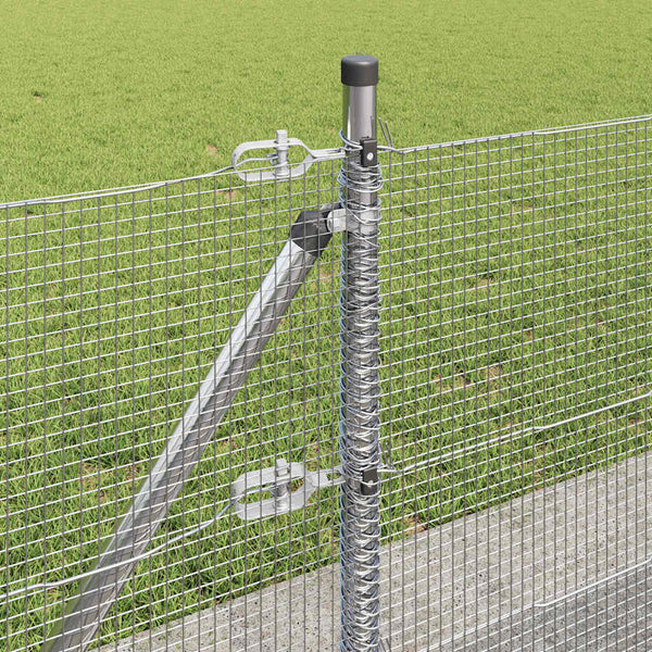 Hitsattu metalliverkkoaita betoni-juurella 10 x 0,6 m Hopea