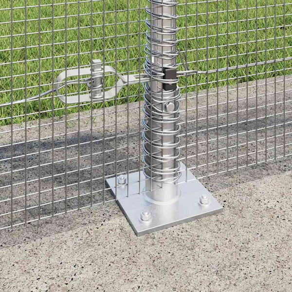 Hitsattu metalliverkkoaita betoni-juurella 10 x 1 m Hopea
