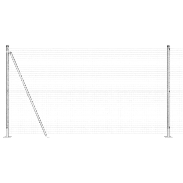 Hitsattu metalliverkkoaita betoni-juurella 10 x 1,2 m Hopea