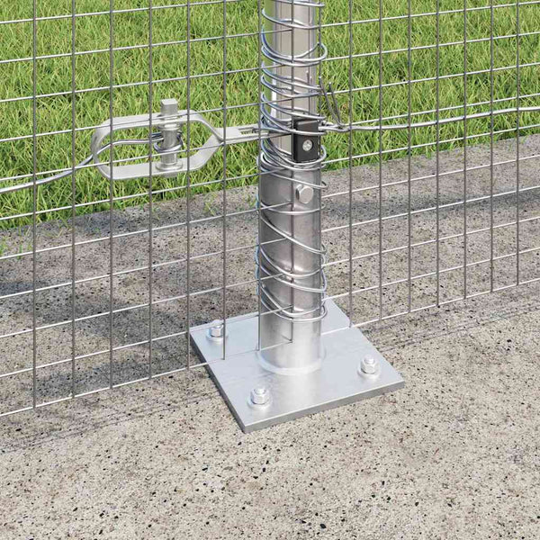 Hitsattu metalliverkkoaita betoni-juurella 10 x 1,4 m Hopea