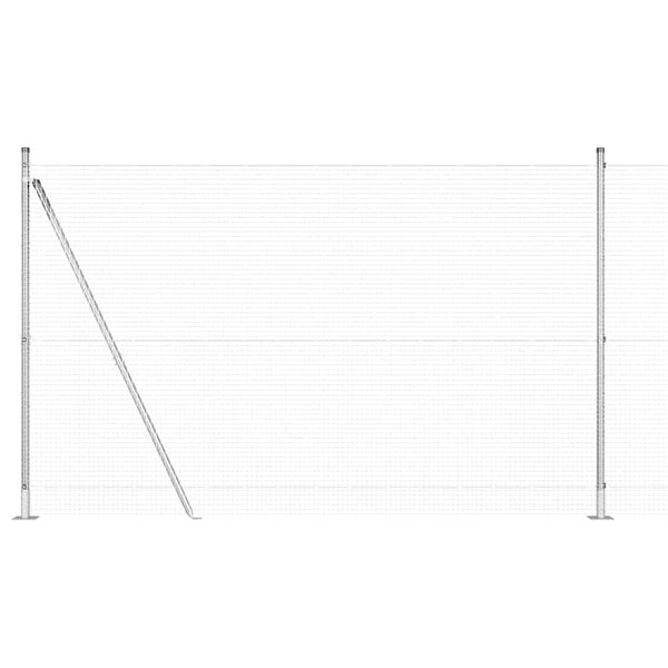 Hitsattu metalliverkkoaita betoni-juurella 10 x 1,4 m Hopea
