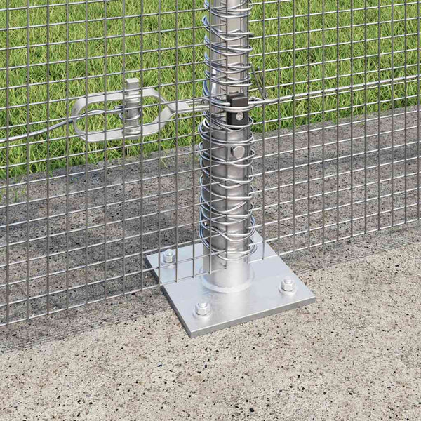 Hitsattu metalliverkkoaita betoni-juurella 10 x 1,6 m Hopea