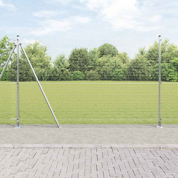 Hitsattu metalliverkkoaita betoni-juurella 10 x 1,6 m Hopea