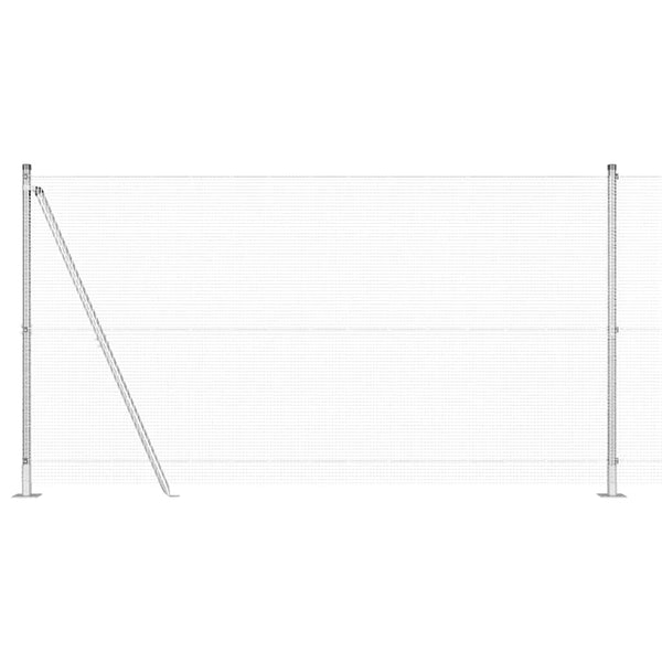 Hitsattu metalliverkkoaita betoni-juurella 25 x 1,2 m Hopea