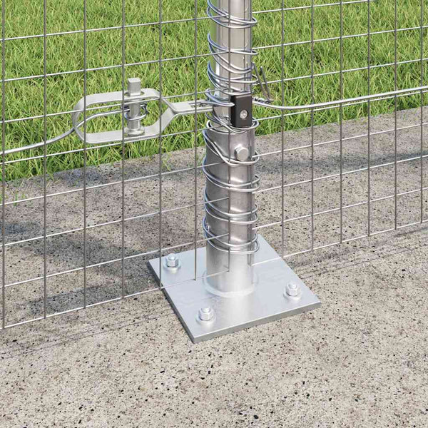 Hitsattu metalliverkkoaita betoni-juurella 25 x 1,5 m Hopea