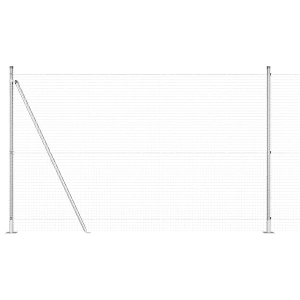 Hitsattu metalliverkkoaita betoni-juurella 25 x 1,5 m Hopea