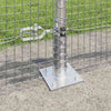 Hitsattu metalliverkkoaita betoni-juurella 50 x 0,4 m Hopea
