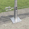 Hitsattu metalliverkkoaita betoni-juurella 50 x 0,5 m Hopea