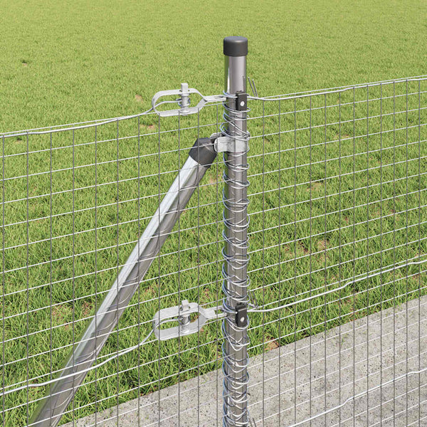 Hitsattu metalliverkkoaita betoni-juurella 50 x 0,5 m Hopea