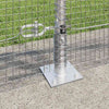 Hitsattu metalliverkkoaita betoni-juurella 50 x 0,8 m Hopea