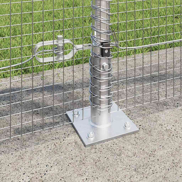 Hitsattu metalliverkkoaita betoni-juurella 50 x 0,8 m Hopea