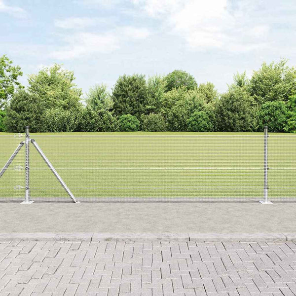 Hitsattu metalliverkkoaita betoni-juurella 100 x 0,5 m Hopea